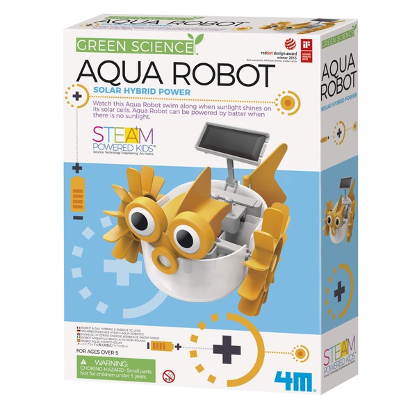 4M Aqua Fish Solar Hybrid Power Robot Kids Science Kit