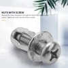 Ahvqevn 20pcs M6x25 Jack Nut Car Metal Screw Petal Nut