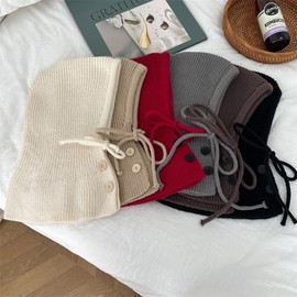 Stylish Baby & Kids Autumn/Winter Knit Balaclava Hat - Warm LF2556 Free Size/48-52cm Coffee 3ea