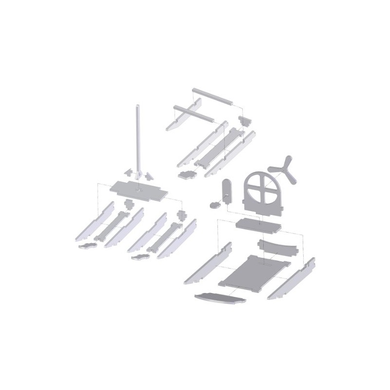 Kaleas Fretsaw Template 3 Models Catamaran / Swamp Boat /