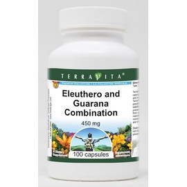 Eleuthero and Guarana Combination - 450 mg (100 Capsules, ZIN: 516356) - 3 Pack