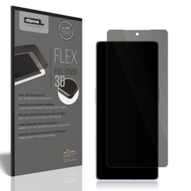 dipos FLEX Privacy Blickschutz-Folie matt passend für Infinix Note 50 Pro Schutzfolie mit 100% Displayabdeckung, Fingerprint-Kompatibel, Case-Friendly, Full Cover, Sichtschutz Filter 2way