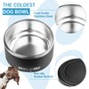 100oz Large Stainless Steel Dog Bowl. Extra Large Dog Water