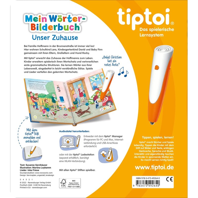 Ravensburger tiptoi® Book My Animals Word Book: Our Own +