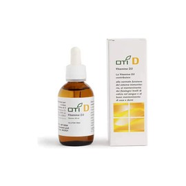OTI D - Integratore Alimentare Naturale a Base di Vitamina D3 - con Olio di Semi di Girasole - Formato in Gocce da 50 ml - Made in Italy
