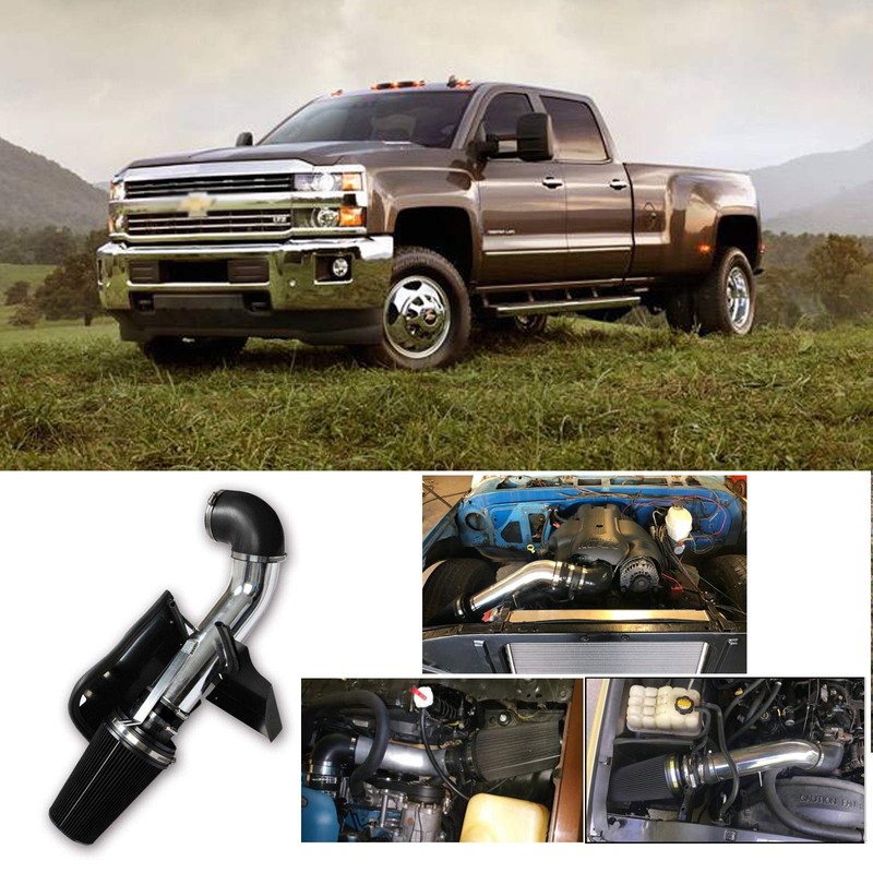 SUPERFASTRACING 4" Cold Air Intake System + Heat Shield Replacement
