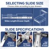 ToBeGreat 1 Pair Heavy Duty Drawer Slides 40 Inch 150