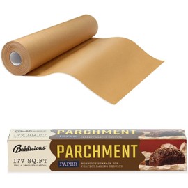 Unbleached Parchment Paper Roll for Baking, 13 in x 242 Ft, 249 Sq.Ft, Baklicious Non-stick Baking Parchment Paper for Baking, Cookies, Bread, Oven, Air Fryer, Steamer, Baking paper