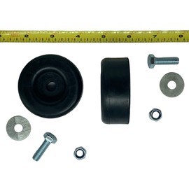 Sellerocity Brand 2 Pack Extreme Heavy Duty Rubber Foot (Feet) Pads Anti Vibration Isolator 1" X 2.5" For Use On Pressure Washers, Generators, Compressors