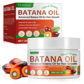 Frovetani Batana Oil, 4.2 Fl Oz - 100% Organic Raw from Honduras for Hair Growth, Promotes Thickness, Healthier & Strengthening, Prevents Hair Loss, Hair Mask (120g)