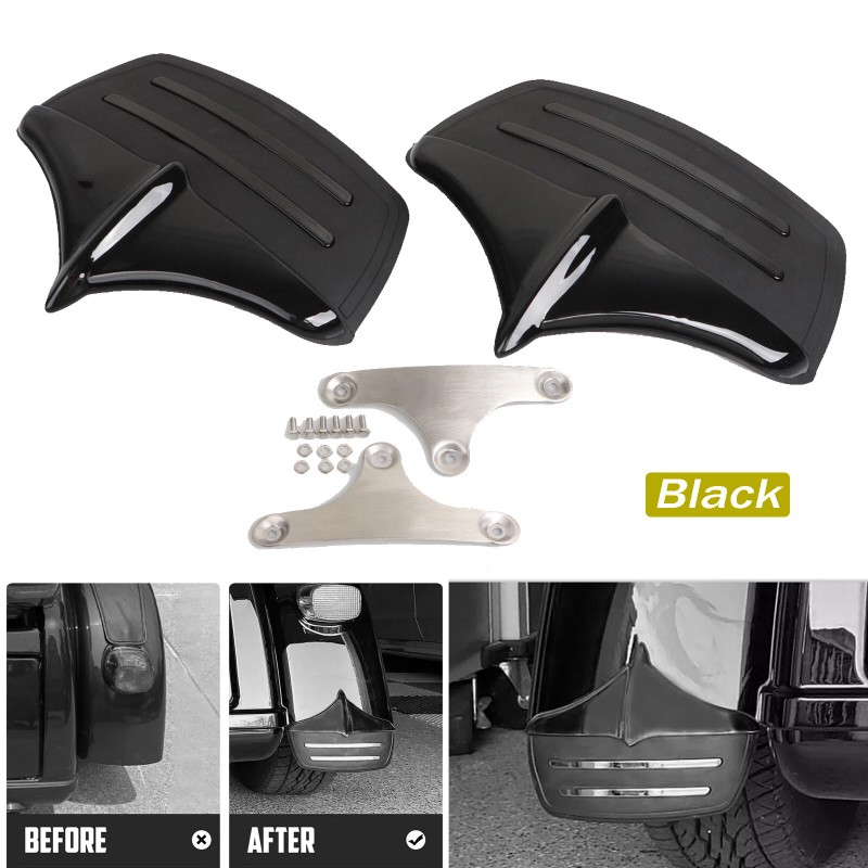 Unbranded US STOCK Rear Fender Accents Mud Flaps For Harley