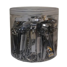 Small Nail Clippers in Jar, Case of 72, Travel Size, Professional Grade