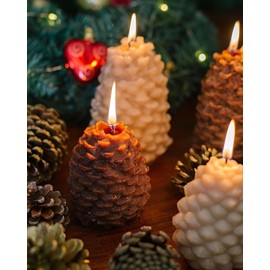 SENCCO Silicone Candle Molds, 3D Silicone Molds for Candle Making, Odorless, Colorless, BPA Free, Silicone Molds for Candle, Wax, Resin, soap, Clay, Chocolate etc