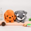MEISH Dog Shape Pencil Pen Bags 3D Plush Animal Pencil