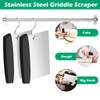 Stainless Steel Griddle Scraper Chopper, HaSteeL 6 x 5In Metal