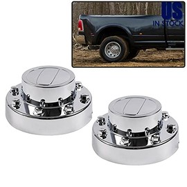 2Pack Rear Alcoa Alloy Wheel Center Caps Hupcaps Replacement for Dodge 2011-2016 Ram 3500 1-Ton
