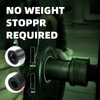 Rexhubro Olympic Adapter Sleeve 11"(2 PCS),Converts 1" Standard Weight Plate