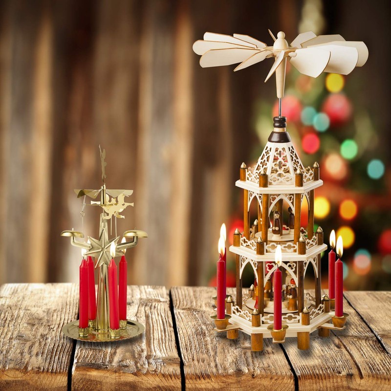 100 pcs Bulk Red Candles for Christmas Tree - Chime