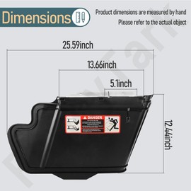 TCA16388 Discharge Chute Kit Compatible with Jo-hn Deere X300, X304, X320, Z355E, Z355R, Z375R, GT225, GT235, GT235E Lawn Tractors