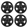 SCITOO 15" Black Hubcaps Set of 4, fits Cars, Trucks,