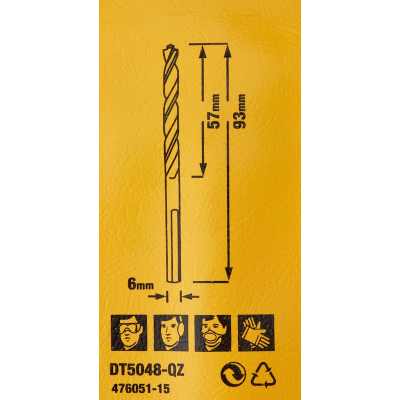 DeWalt DT5048QZ 6 x 93 mm Extreme 2 Metal Drill