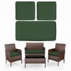 Pakunoda 3 Pack Outdoor Replacement Cushions, Fit for 4-Seater Wicker