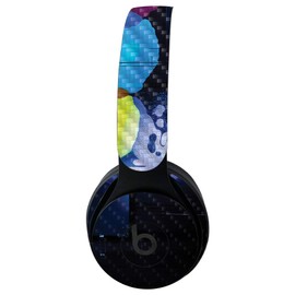 MightySkins Carbon Fiber Skin For Beats Solo Pro Wireless Headphones - Midnight Mischief | Protective, Durable Textured Carbon Fiber Finish | Easy To Apply, Remove, and Change Styles | Made in the USA