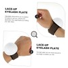 FOMIYES 2pcs Eyelash Extension Tray with Wrist Strap Lash Grafting