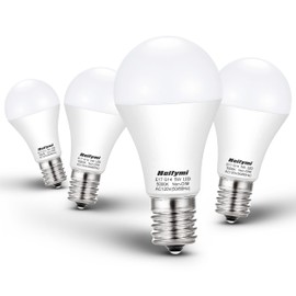 Heifymi E17 Intermediate Base LED Bulb, 5 Watts(40 Watts Equivalent), Daylight 5000K, AC120 Volts, 500 Lumens, Non-dimmable for Pendant Light, Chandeliers, Ceiling Fan Light Bulbs(4 Pack)…