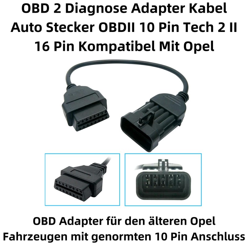 Aukson G34C Car Diagnostic Cable Fit for Opel/Vauxhall - 10