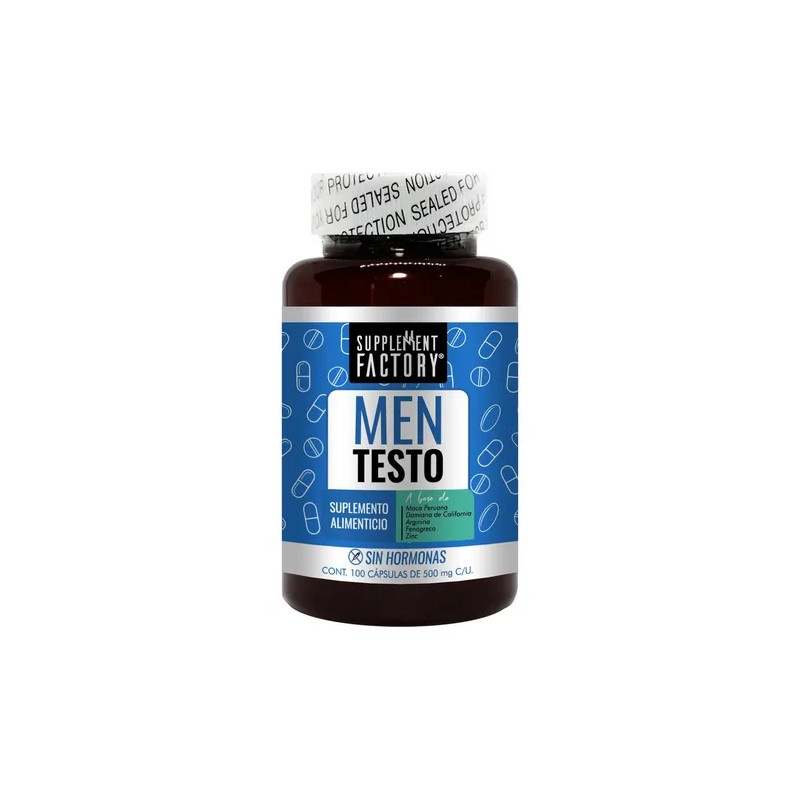 Men Testo 200 Cápsulas (2 Frascos), Testosterona Hombre