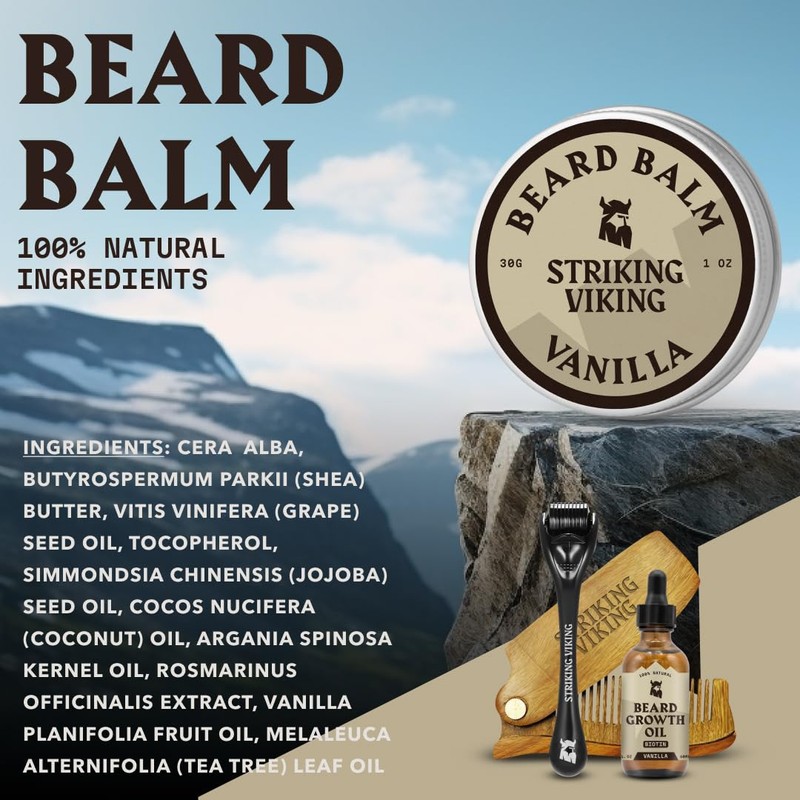 Striking Viking Beard Oil & Balm for Men - 2