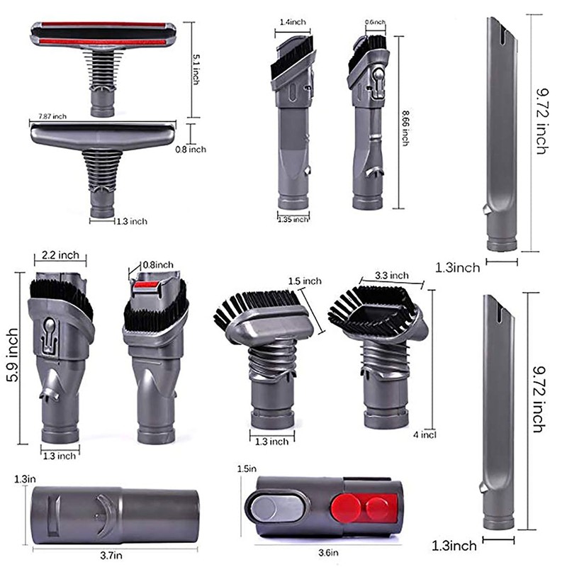 Replacement Attachments Tools Kit for Dyson V11 V10 V8 Absolute/