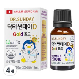 Doctor Sunday Dr. Sunday D Gold 2000IU Pregnant Women Liquid Vitamin D 15ml 4 units / 닥터썬데이D 골드 2000IU 임산부 액상 비타민D 15ml 4개