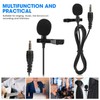ASHATA -Plug Lavalier Microphone Clip On Omnidirectional 3.5mm Jack Condenser