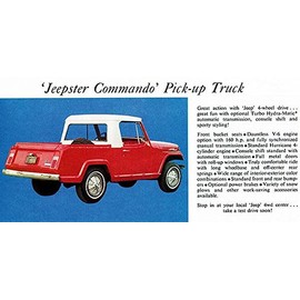 1967 Jeep Jeepster Commando Pick-Up Truck - Promotional Advertising Poster