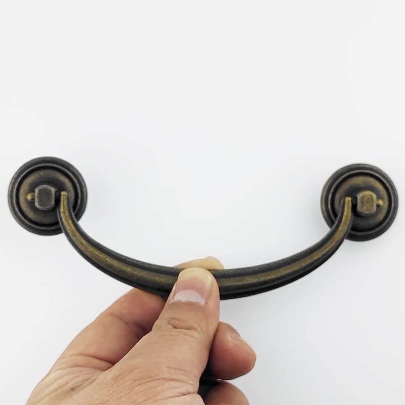 MuDuJia 10-Pack 4.75" C-C Bail Drawer Pull Drop Dresser Handle