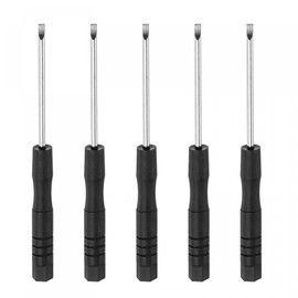 sourcing map Mini Slotted Screwdriver 2.0 mm Flat Head for Watch Glasses Repair Pack of 5