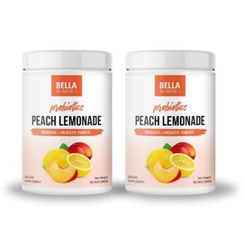 2 Pack Bella All Natural Probiotics Peach Lemonade