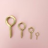 Round screw ring electroplated large size 10 units 4ea