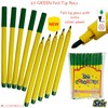 STIC ColorStix Felt Tip Pens, GREEN, Pack of 20, Colour