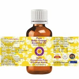 dève herbes Pure Bitter Orange Essential Oil (Citrus aurantium L) 100% Natural Therapeutic Grade 5ml (0.16 OZ)