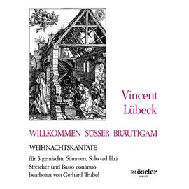 We welcome you, o bridegroom fair: Christmas cantata. mixed choir (SSATB), strings and basso continuo; soprano ad libitum. Partition.