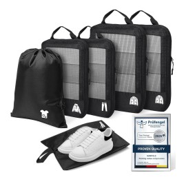 Samfolk Compression Packing Cubes for Travel Lightweight 6 Set Bags Cruise Must Haves