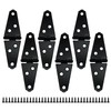 Litoexpe 2 Inch Light Strap Hinge 6 Pcs, Shed Hinges