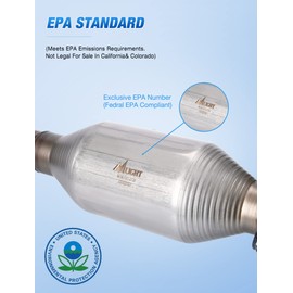 Nilight Catalytic Converter for 1998 1999 2000 2001 2002 Honda Accord 2.3L, With Center O2 Port (NOT Side OF CAT) (EPA Standard)