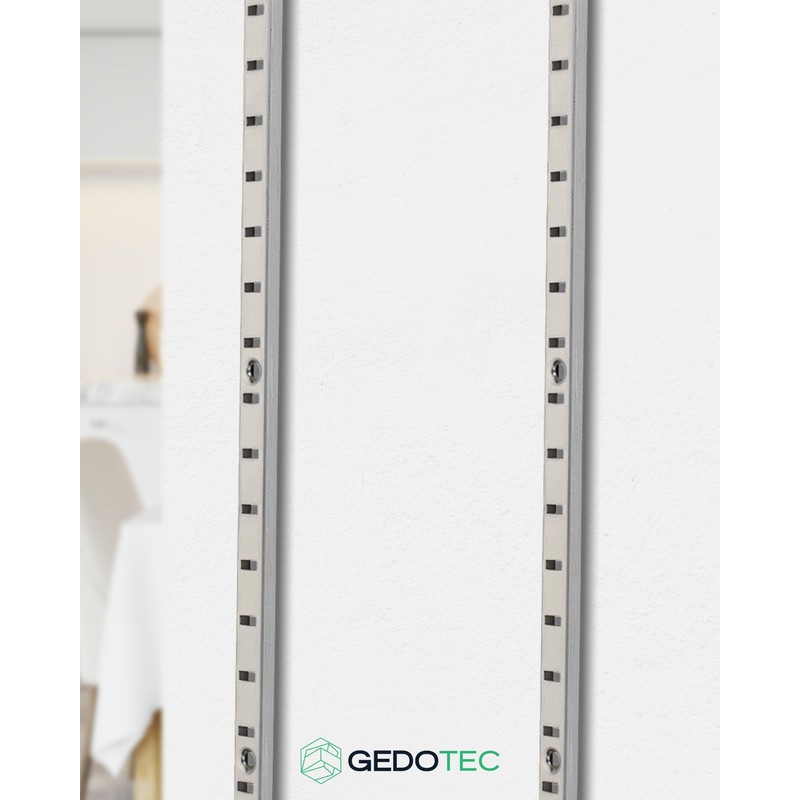 Gedotec Vari Shelf Support Rail Wall Rail Metal for Screwing