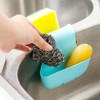 2 Pack Sponge Holder for Double-Sink, FineGood Saddle Caddy Brush