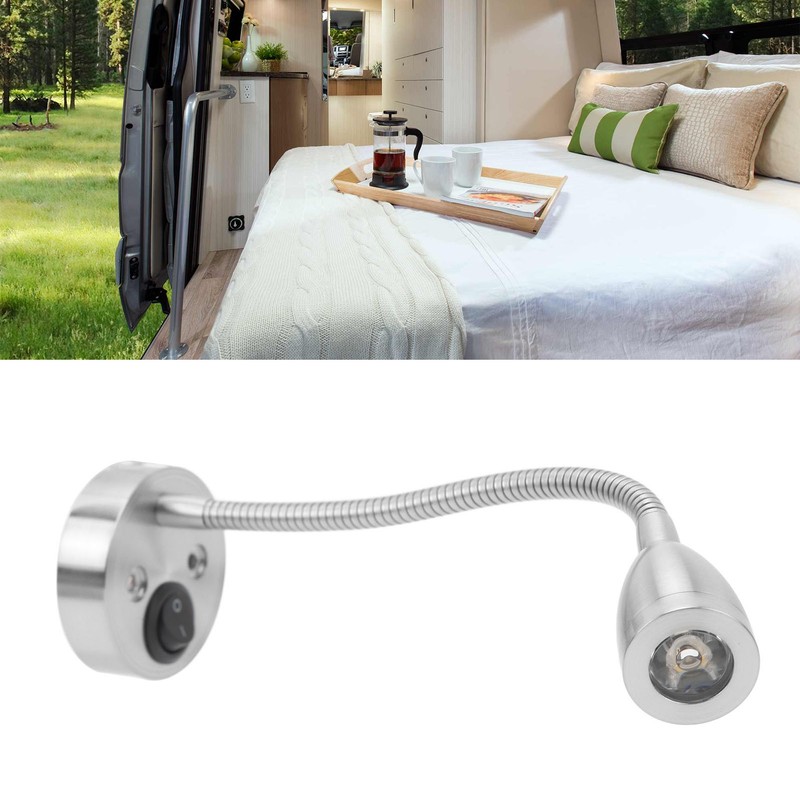 RV LED Bedside Light 360 Degree Swivel Flexible Goosneck Light