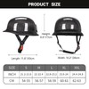 Vintage Motorcycle Half Helmet, Carbon Fiber Open Face Retro Motorcycle
